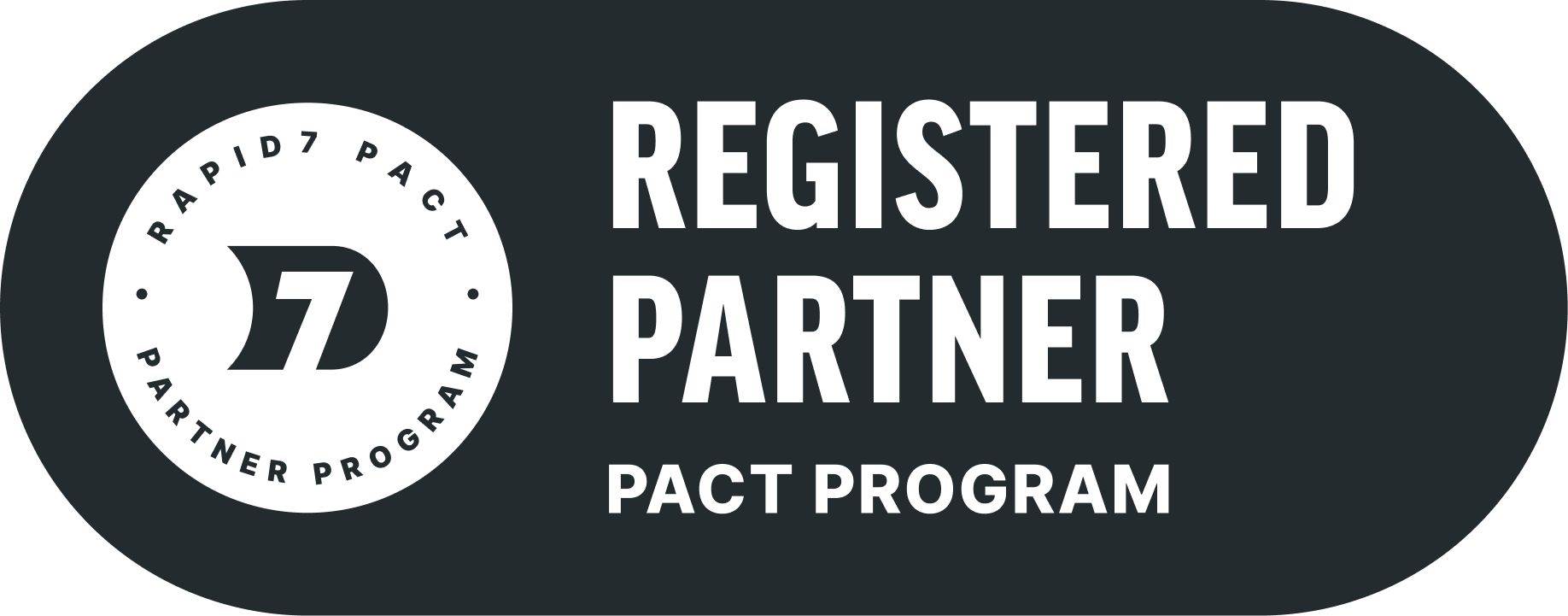 Rapid7 Registered Partner badge - PACT Program